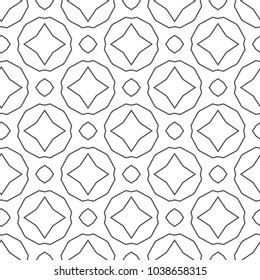 Seamless geometric ornamental vector pattern