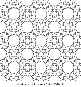 Seamless geometric ornamental vector pattern