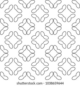 Seamless geometric ornamental vector pattern