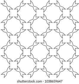 Seamless geometric ornamental vector pattern