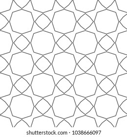 Seamless geometric ornamental vector pattern