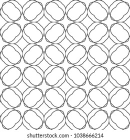 Seamless geometric ornamental vector pattern