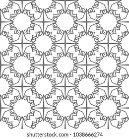 Seamless geometric ornamental vector pattern