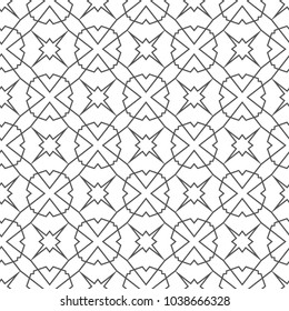 Seamless geometric ornamental vector pattern