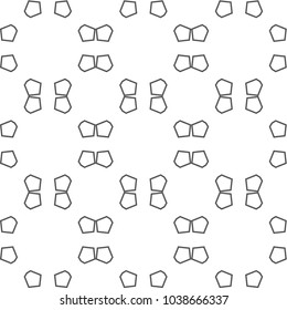 Seamless geometric ornamental vector pattern