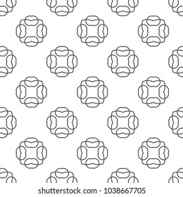 Seamless geometric ornamental vector pattern