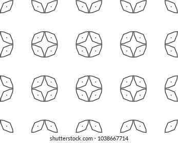 Seamless geometric ornamental vector pattern