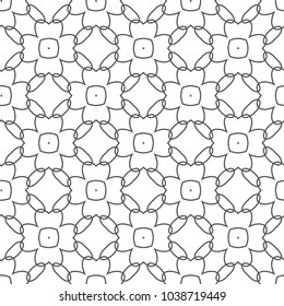 Seamless geometric ornamental vector pattern