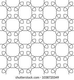 Seamless geometric ornamental vector pattern