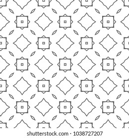 Seamless geometric ornamental vector pattern