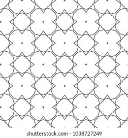 Seamless geometric ornamental vector pattern