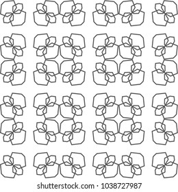 Seamless geometric ornamental vector pattern