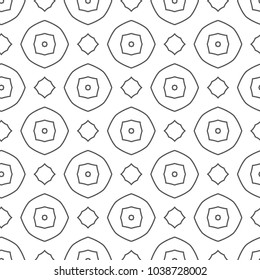 Seamless geometric ornamental vector pattern