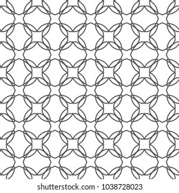 Seamless geometric ornamental vector pattern
