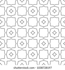 Seamless geometric ornamental vector pattern