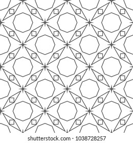 Seamless geometric ornamental vector pattern
