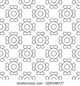 Seamless geometric ornamental vector pattern