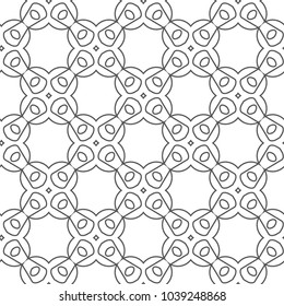 Seamless geometric ornamental vector pattern
