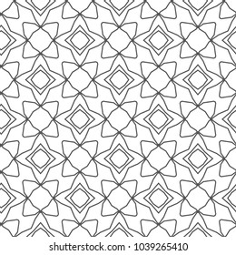 Seamless geometric ornamental vector pattern