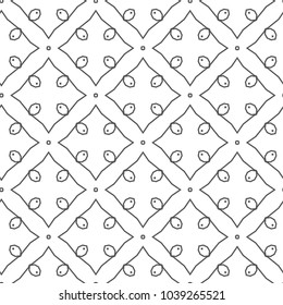 Seamless geometric ornamental vector pattern