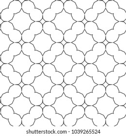 Seamless geometric ornamental vector pattern