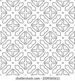 Seamless geometric ornamental vector pattern