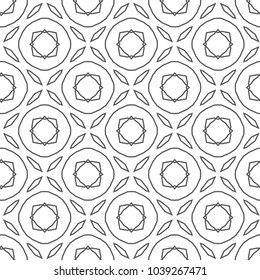 Seamless geometric ornamental vector pattern