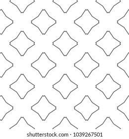 Seamless geometric ornamental vector pattern