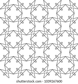 Seamless geometric ornamental vector pattern