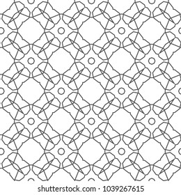 Seamless geometric ornamental vector pattern