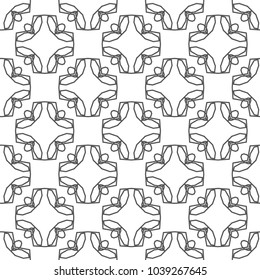 Seamless geometric ornamental vector pattern