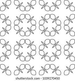 Seamless geometric ornamental vector pattern