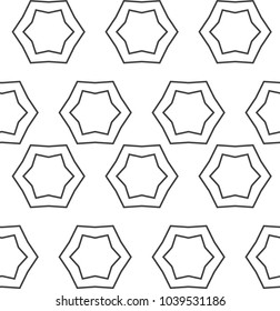 Seamless geometric ornamental vector pattern