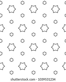 Seamless geometric ornamental vector pattern