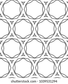 Seamless geometric ornamental vector pattern