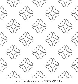 Seamless geometric ornamental vector pattern