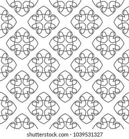 Seamless geometric ornamental vector pattern