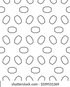 Seamless geometric ornamental vector pattern