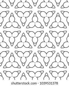 Seamless geometric ornamental vector pattern