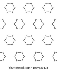 Seamless geometric ornamental vector pattern