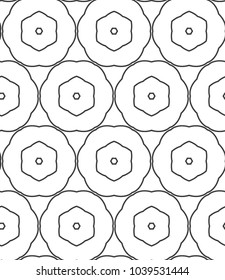 Seamless geometric ornamental vector pattern