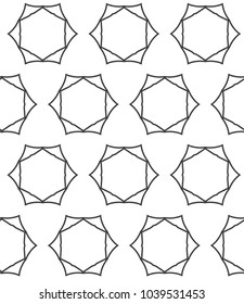 Seamless geometric ornamental vector pattern