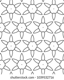 Seamless geometric ornamental vector pattern