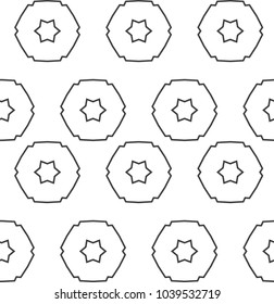 Seamless geometric ornamental vector pattern