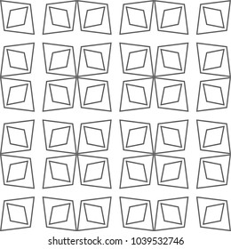 Seamless geometric ornamental vector pattern