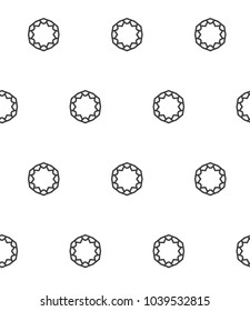 Seamless geometric ornamental vector pattern