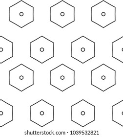 Seamless geometric ornamental vector pattern