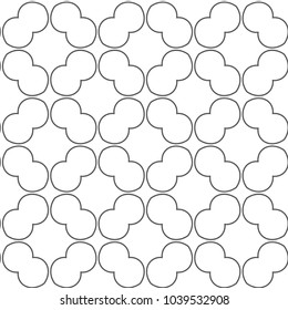 Seamless geometric ornamental vector pattern