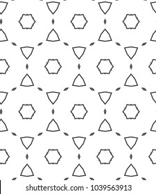Seamless geometric ornamental vector pattern