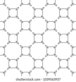 Seamless geometric ornamental vector pattern